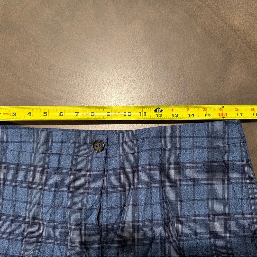 Brooks Brothers Blue Plaid Cropped Pants - Picture 5 of 5